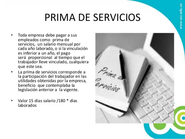 La Prima de Servicios